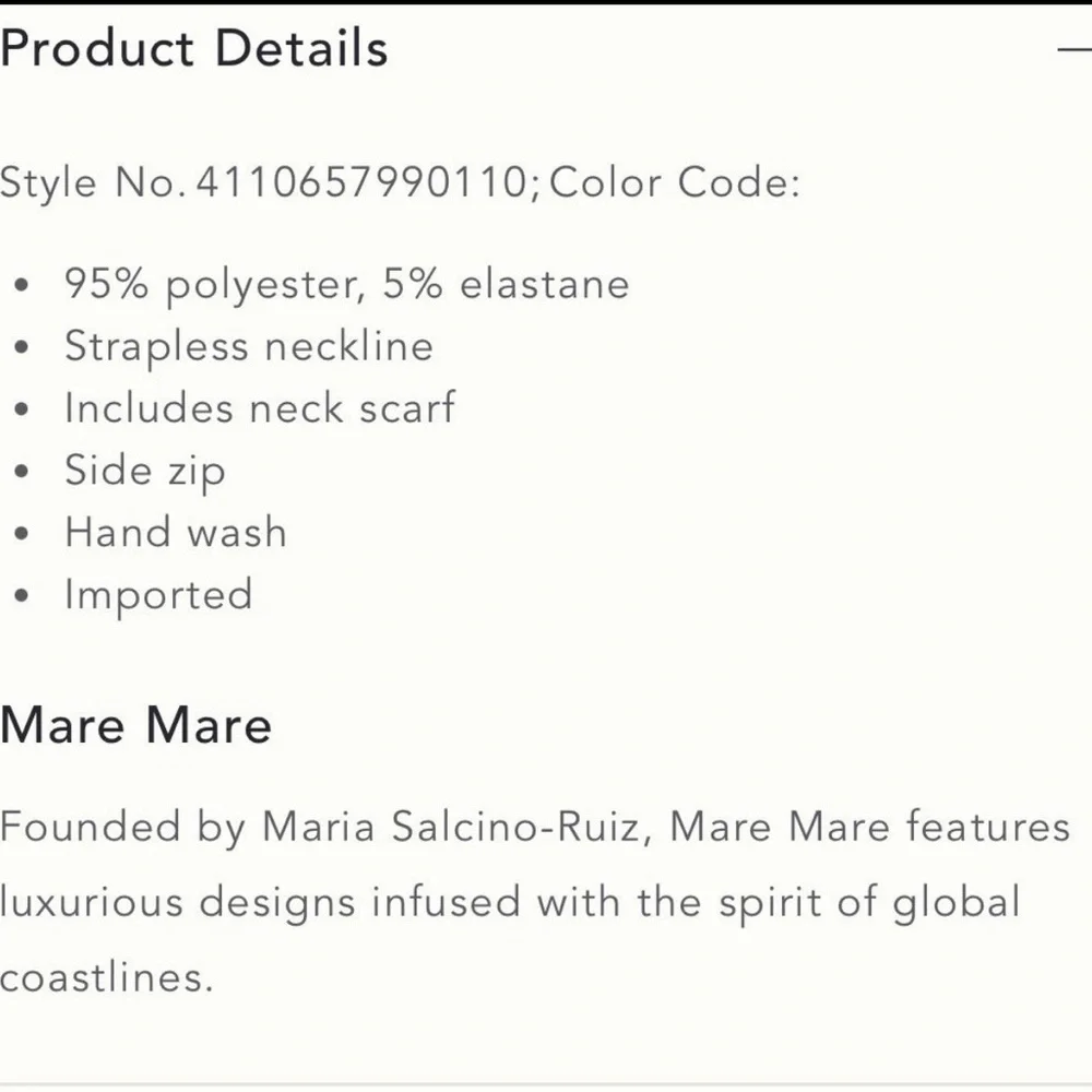 Anthropologie Mare Mare Strapless Top - Picture 4 of 4